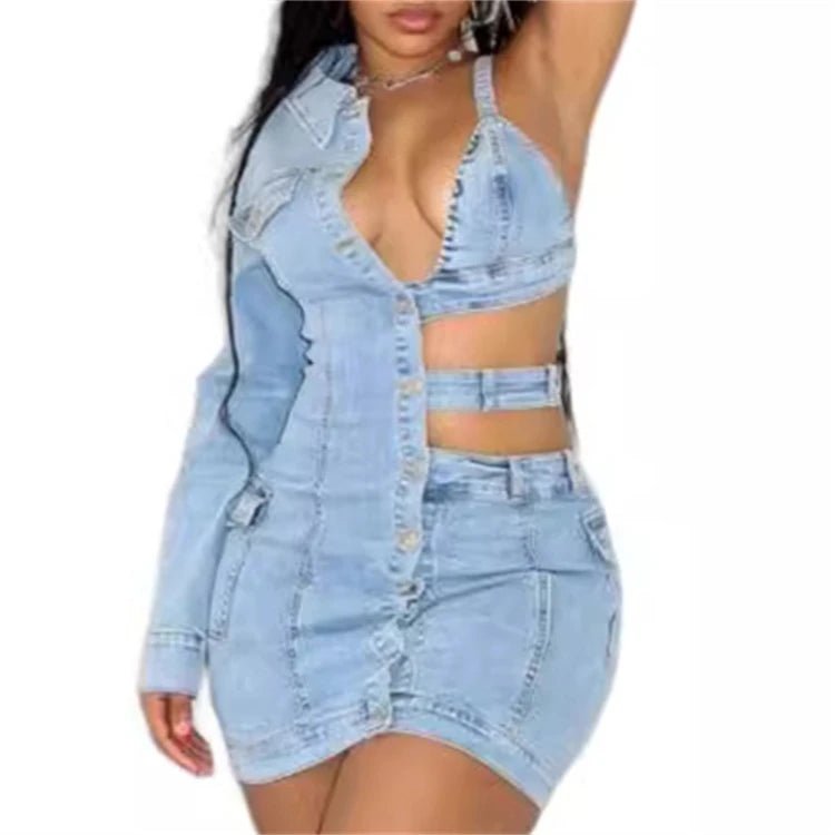 Cbeauty Denim dress - Shopcbeauty