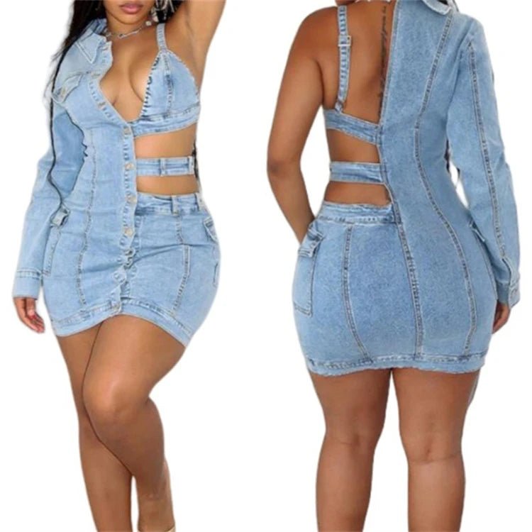 Cbeauty Denim dress - Shopcbeauty